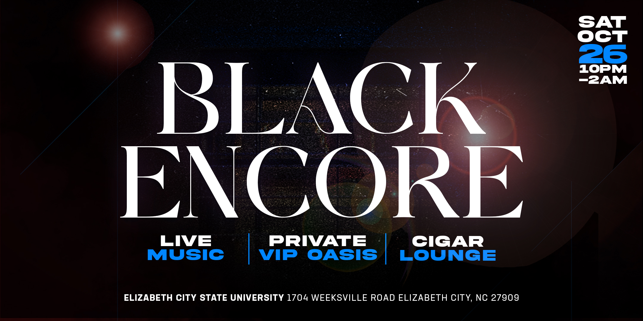 Black Encore Flyer