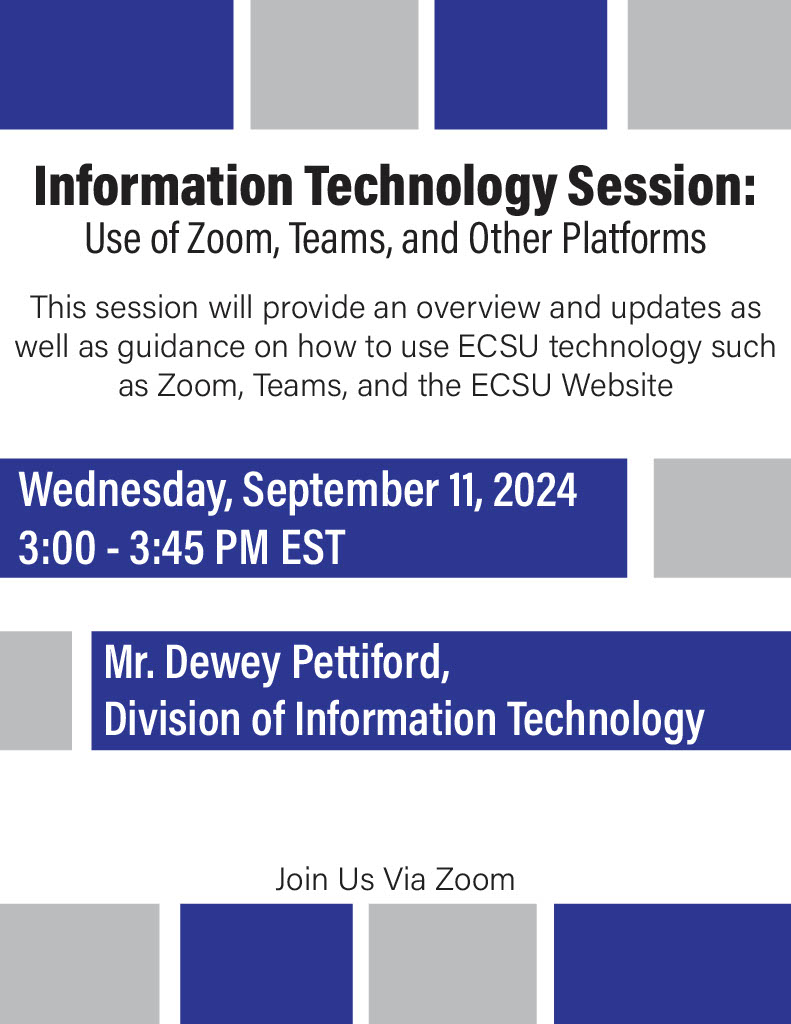 Information Tech Session Flyer